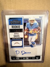 Derius Davis 2023 Panini Contenders #147 Rookie RC Rookie Ticket Auto