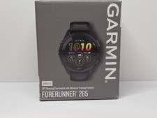 NEW Garmin Forerunner 265 AMOLED - 46mm - Black Smartwatch 010-02810-10