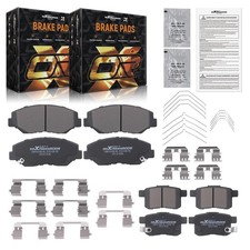 8x Front Rear Ceramic Brake Pads Kit For Honda Accord 2008 2009-2017 Whardware 8x Front Rear Ceramic Brake Pads Kit For Honda Accord 2008 2009-2017 Whardware