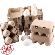 Vintage Jumbo Duck Egg Cartons 20 Pack 6 Count Reusable Paper Holder