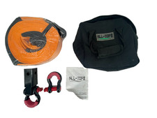 All-top 30ft Tow Strap Recovery Kit With Shackles Hitch Receiver