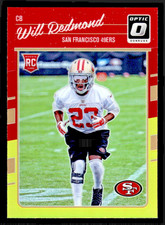 2016 Donruss Optic Will Redmond Rookie Red and Yellow Prizm #147