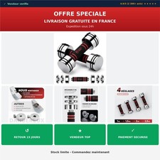 Haltères réglables en acier Northdeer 2 x 2,5 kg fitness musculation