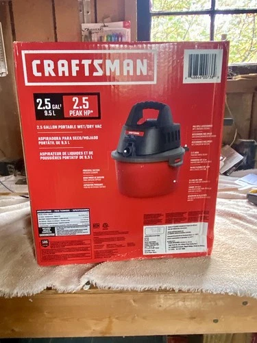 craftsman 2.5 gallon shop vacuum
