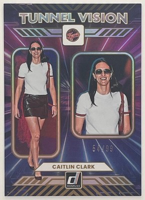 2025 Panini One and WNBA Caitlin Clark Tunnel Vision /99 #1 Indiana Fever
