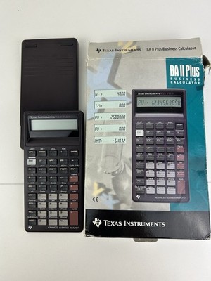 Texas Instruments BAII Plus Business Analyst Taschenrechner mit Deckel und Box 