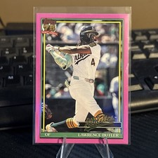 Lawrence Butler 2026 Topps Series 1 T91-85 1991 Topps Pink SP Athletics
