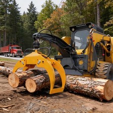 360°rotating Log Grapple Attachment For Bobcat Skid Steer Loader