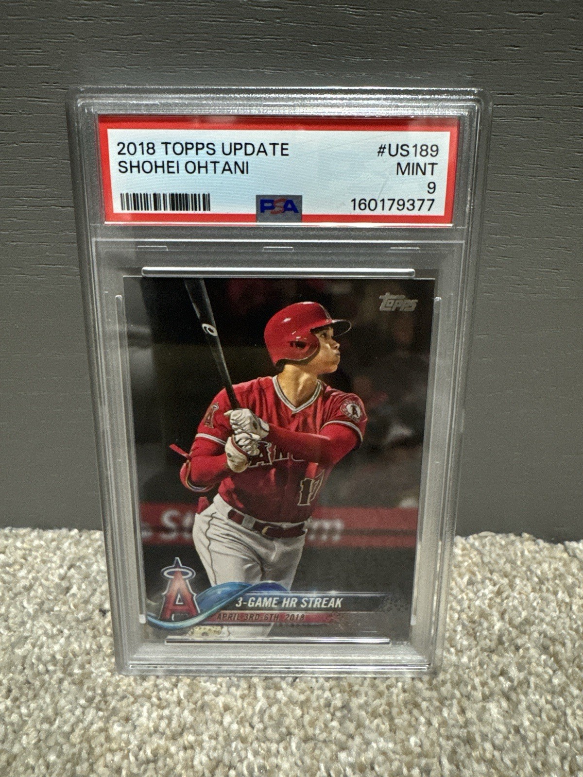 Shohei Ohtani #US189 Baseball Cards 2018 Topps Update trading card — raw and PSA graded price guide