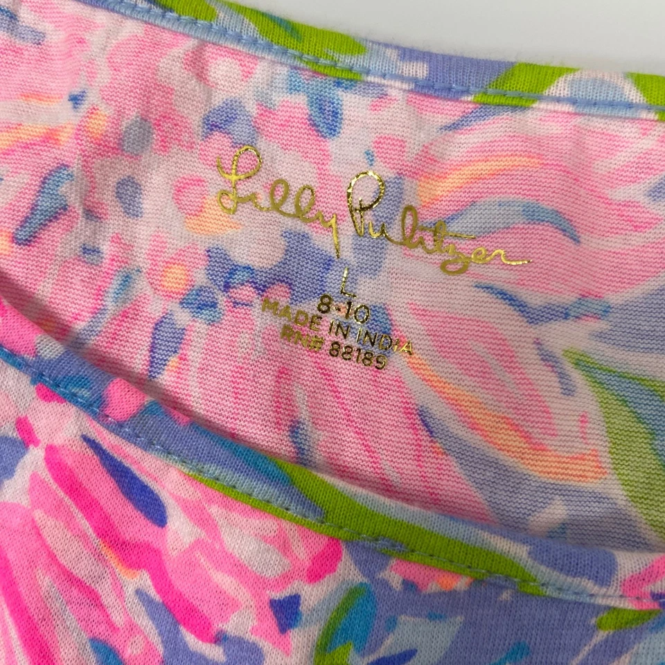 Maxi Vestido Lilly Pulitzer Niñas L (8-10) Harleigh Floral Azul Peri Sunrise Bay Foto 2 de 4