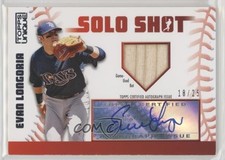 2009 Topps Unique Solo Shots Relic Auto 18/25 Evan Longoria #SSAR-EL Auto 2rz