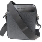 Salvatore Ferragamo Revival Line cross body Shoulder Bag black leather 15045