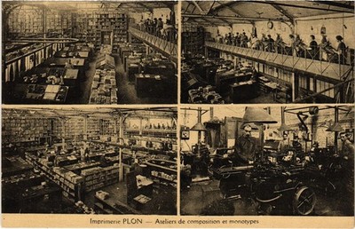CPA PARIS 6e 8, rue Garanciere Imprimerie PLON (1393044)