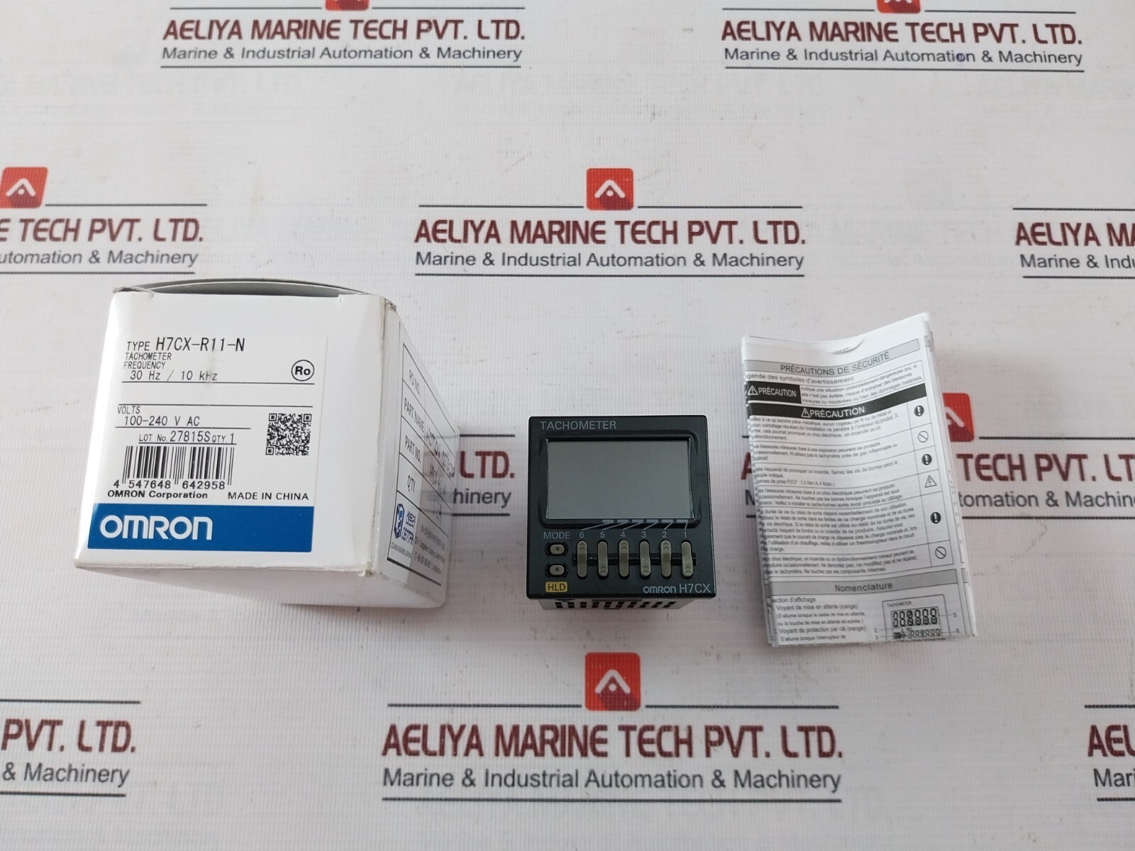 OMRON H7CX-R11-N Digital Speedometer 12VDC 1/3HP 240VAC 50/60Hz