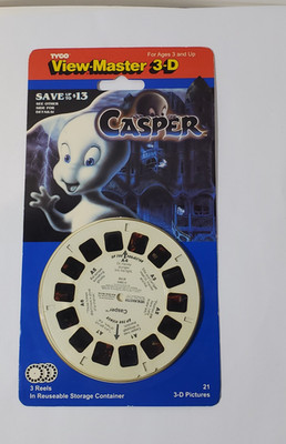 Vintage 1995 Tyco View-Master 3-D Casper 3 Reel Set New Sealed