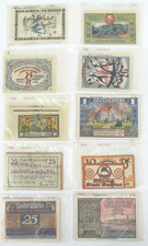 48x Kriegsgeld & Notgeld 10 St&auml;dte Anfangsbuchstaben "W" von 10 Pfennig- 2 Mark