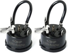 MEETOOT 2pcs 1/3HP-250W Refrigerator Thermal Overload Protector Compressor...
