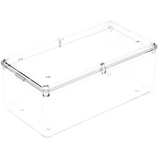 Pioneer Plastics Clear Rectangular Container, 4.3125" W x 2.25" D x 1.75" H