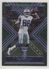 2018 Donruss Elite Dual Threats Green Dez Bryant #DT-6 pl5