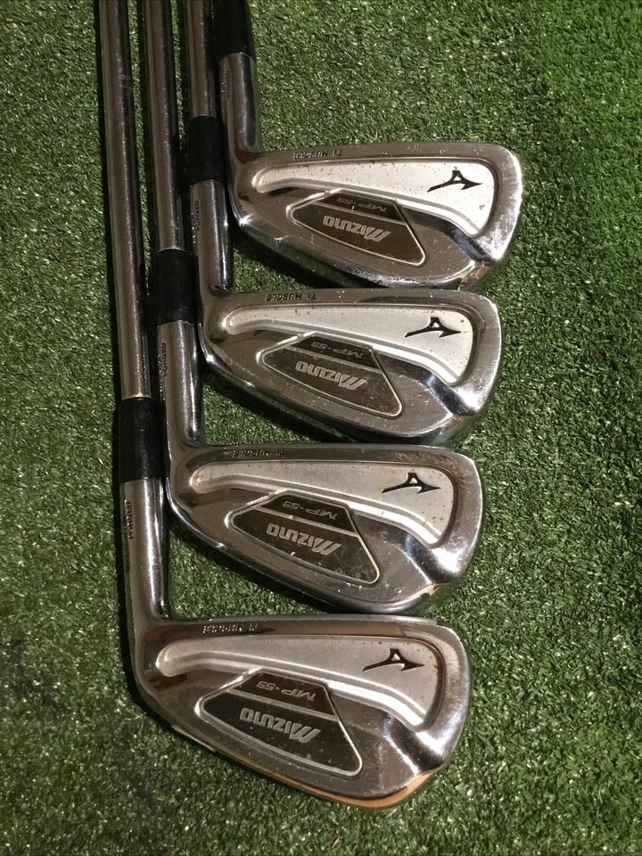 Mizuno MP-59 Ti. Muscle GF Forged Irons Set (3-PW) Stiff S300 Steel Shafts +1/2” - Image 3 of 4