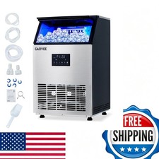    Commercial Ice Maker Machine, 150 LBS/Day, Under Counter Ice Machine with 40 L