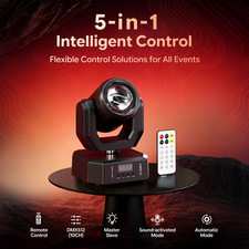 Mini 4 Beam LED Moving Head Light 80W DMX512 Sound Active For Birthday Party US