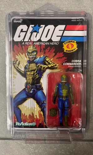 GI Joe ReAction+ Plus Once A Man Cobra Commander Super7 O-Ring With Case