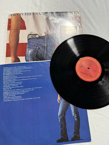 BRUCE SPRINGSTEEN Born In The USA LP QC-38653 Vinyl 1984 Record Original Insert