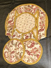 Handmade Fabric Casserole Dish Carrier w/ Matching Pot Holders Floral. Beautiful