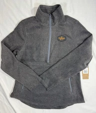 NEW Whataburger Logo Employee Jacket Adult Sz XL Full Zip Embroidered Gray NWT