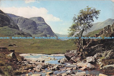 D298426 One the River Coe. Glencoe. Argyllshire. Schottland. mit den drei Schwestern