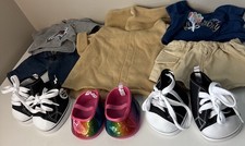 Build-A-Bear Clothes Lot Hoodie Tees Shorts Shoes Robe 11 Pc Bundle Lot Set