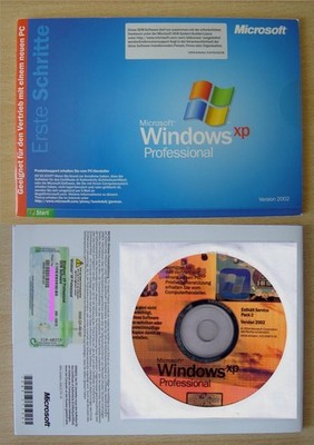 Windows XP Professional mit integriertem SP 2   CD + Key + Handbuch   DE