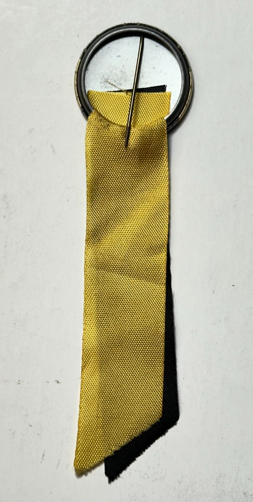 Vanderbilt University 1.25" Celluloid Pinback Button with Ribbon 4.75"H