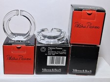 4x2= 8 x Kristallglas Serviettenringe-Paloma Picasso-Villeroy & Boch Nr.122-OVP.