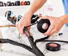 Razor  2 Tesa 51036 High Heat Electrical Tape for Wire Harness, Black