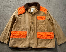 Vintage American Field Sportswear Hunting Jacket Mens Large Brown Canvas USA