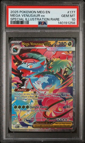 2025 Pokemon EN Mega Evolution Mega Venusaur EX Special Illus. Rare PSA 10 #177