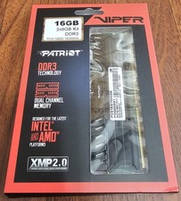 Patriot PV316G160C0K DDR3 16GB 2x8GB UDIMM Desktop Memory 1600MHz RAM Memory