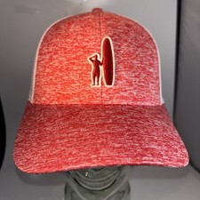 Johnnie-O Varsity Trucker SnapBack Hat Red White Surfer logo NEW With Tags