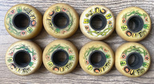 Aggressive INLINE Skates WHEELS Out Poppy 57mm 88A Set of 8 piece Vintage