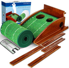 Golf Putting Mat, Putting Green Indoor with Ball Return - Golf Gifts for Men
