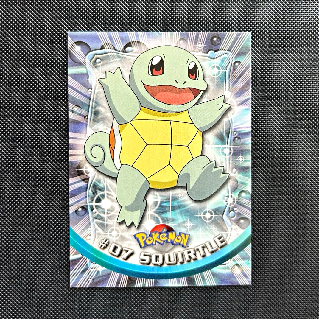 1999 Topps Pokemon TV Animation Squirtle #07 Blue Logo Non-Holo LP