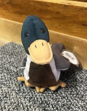 1997 Rare Jake the Mallard Duck Plush Ty Beanie Baby With Tag Errors