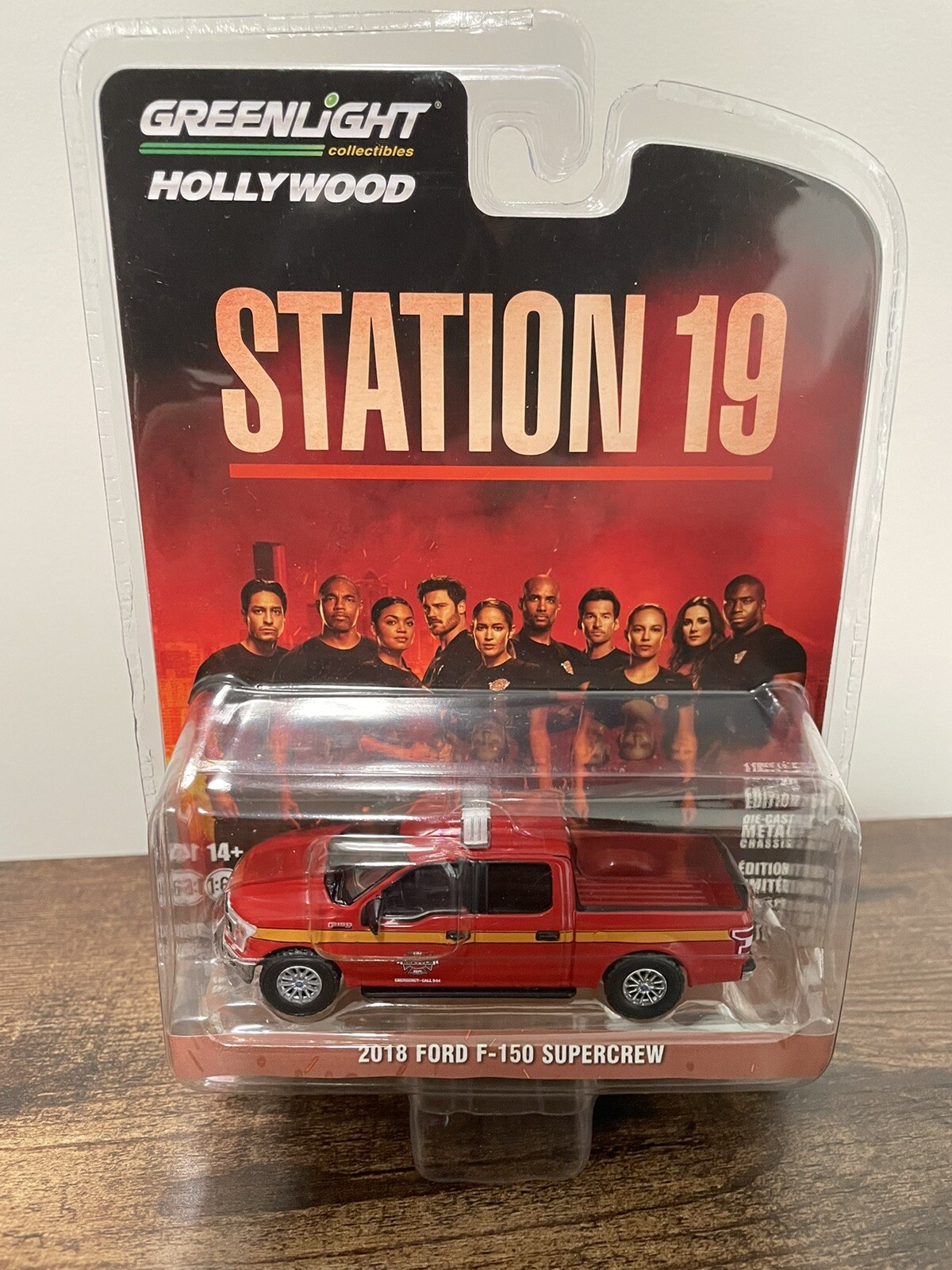 Greenlight Hollywood Station 19 2018 Ford F150 Supercrew Fire Truck