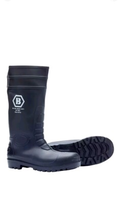 Blackrock Gummistiefel Stahlkappe Schutz Zwischensohle Sicherheit Arbeit UK 4 
