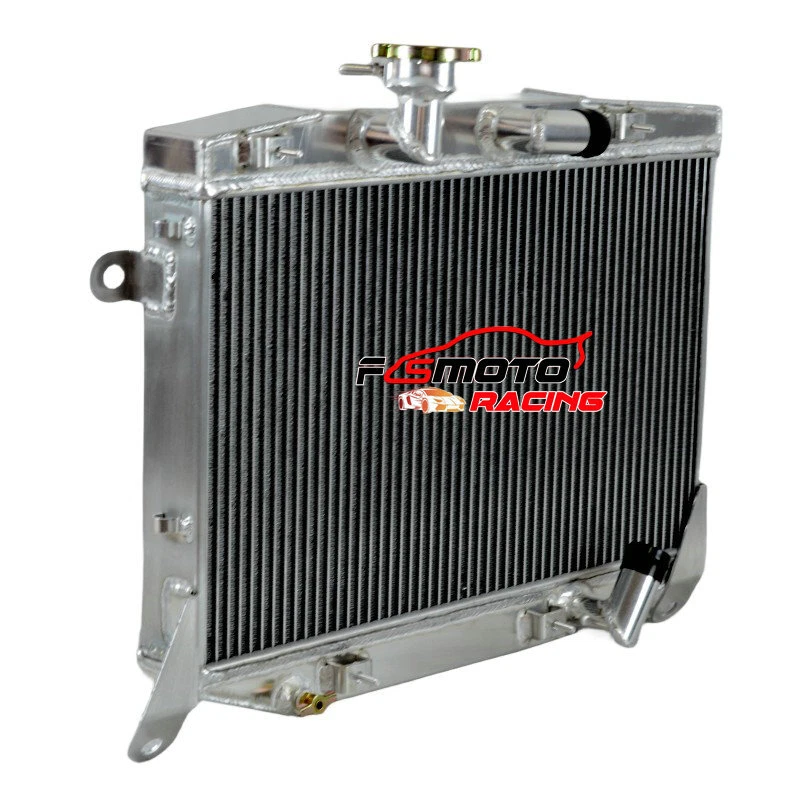 Aluminum Radiator+FAN Fit Alfa Romeo Spider 1300 1600 Roundtail MT/Manual - image 4 of 4