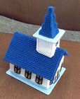 CHAPEL TRINKET BOX IN PLASTIC CANVAS — photo 3