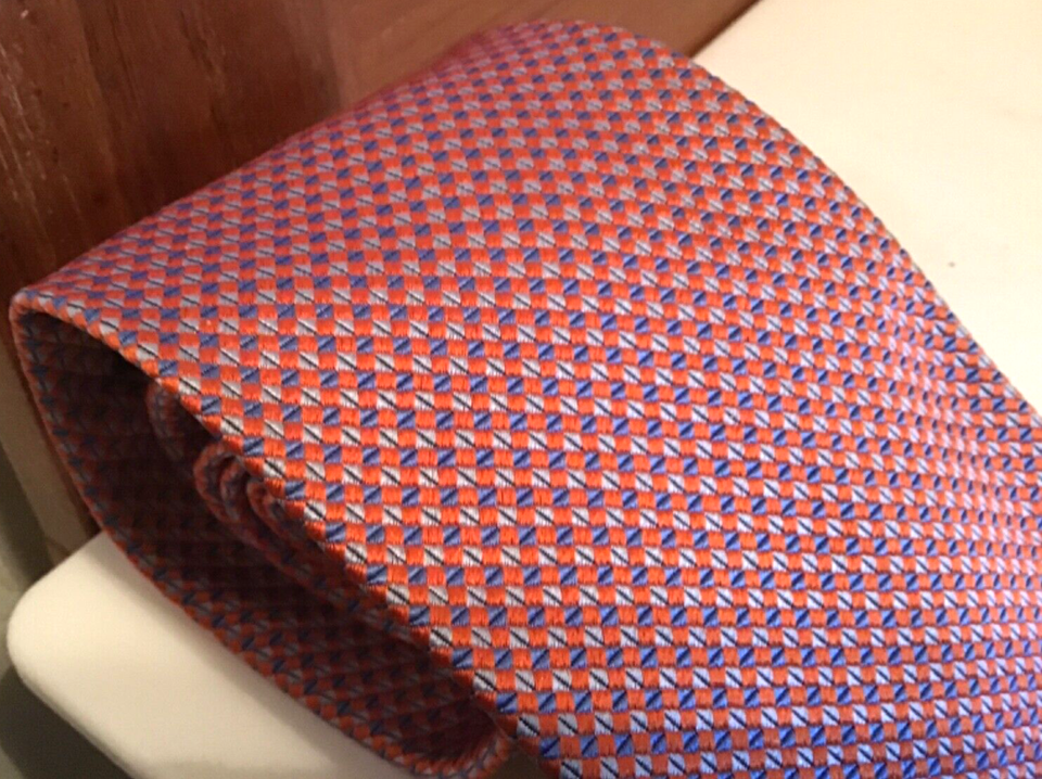 Brooks Brothers Makers Red woven in England Made In New York 3.75” W