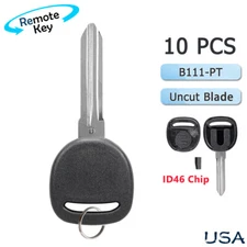 LOT 10 Replacement Transponder Ignition Key Blade Blank for B111-PT Circle Plus